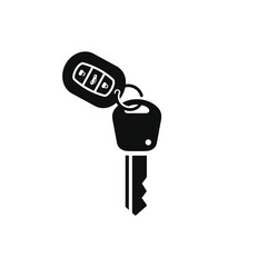 Car key icon isolated on white background