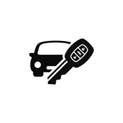 Car key icon isolated on white background