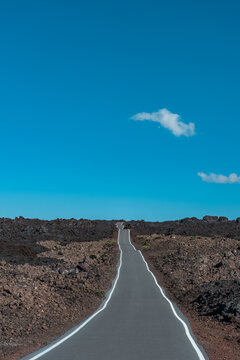 Lava. Mauna Loa Observatory Road. Big island Hawaii. volcanic rock
