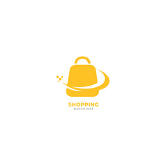 Abstract shopping logo. Online shop logo
