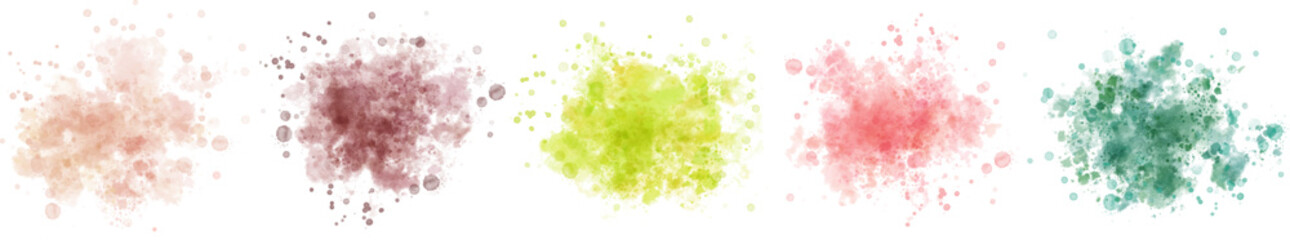 watercolor vector stains; background for texts