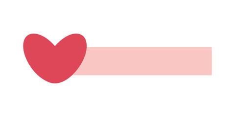 Valentine's Day Planner Sticker Illustration. Weekly planner with cute illustration terracotta theme graphic for journaling, sticker, and scrapbook.