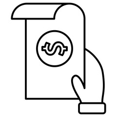 hand holding money cash