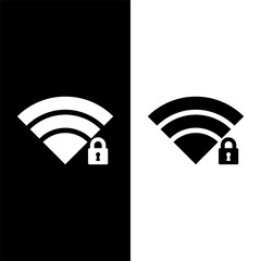 black and white signal icon