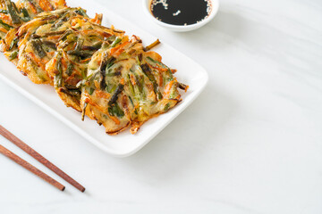 Pajeon or Korean pancake or Korean pizza