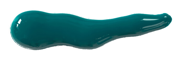 green watercolor drop zigzag isolated on transparent background