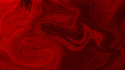 Abstract illustration fluid art design background red color
