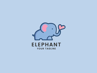 cute elephant logo