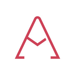 Monogram design vector logo. Monogram initial letter mark A logo design. Monogram design vector logo. Monogram initial letter mark A logo design simple A monogram