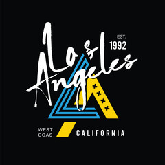 Los angeles vintage design, image for t-shirt, poster, banner, flyer, vector illustration