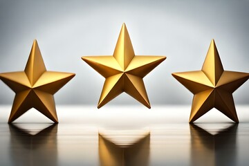 Obraz premium golden chrisms stars in starry background generated by AI tool 