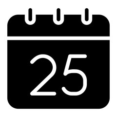 calendar glyph icon