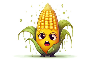 creepy funny monster corn