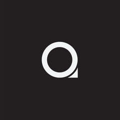 modern Q Logo with unique simple knot cool elegant and creative monogram design idea for your brand and business logo