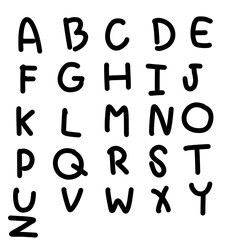 alphabet and numbers