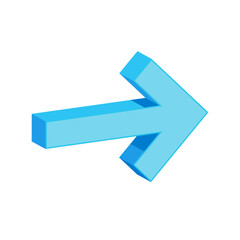 Obraz premium 3D Style Geometric Arrow