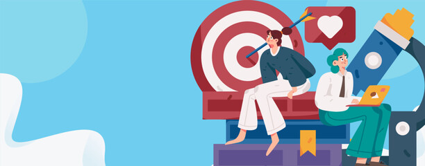 Education learning people flat vector concept hand drawn illustration
