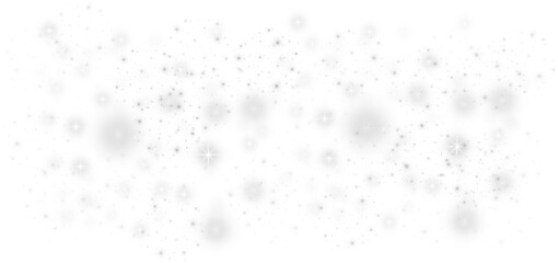 Transparent white star particle light effect