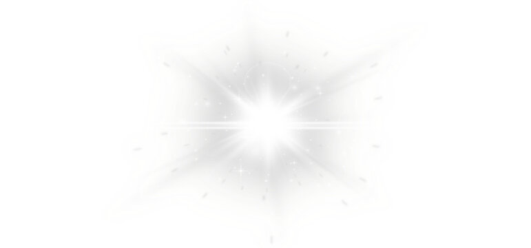 beautiful White sparks glitter special light element