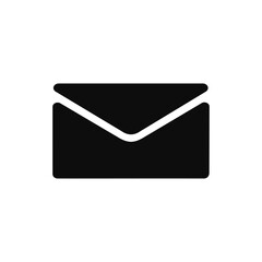 Message Icon. Email or News Illustrations - Vector, Sign and Symbol. black line icon