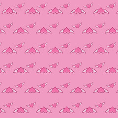 Digital png illustration of pink pattern on transparent background