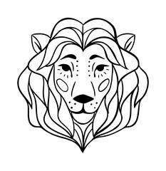 Digital png illustration of lion symbol on transparent background