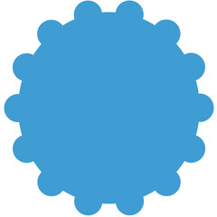 Digital png illustration of abstract shape on transparent background