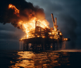 Searing Tragedy: Offshore Oil Rig Emergency, Generative AI