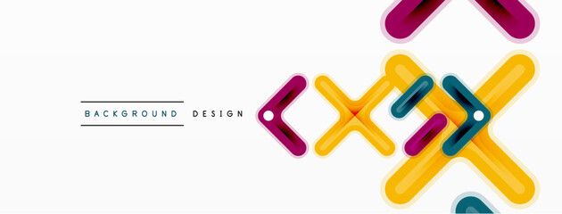 Cross line background minimal geometric template. Design for wallpaper, banner, background, landing page, wall art, invitation, prints, posters