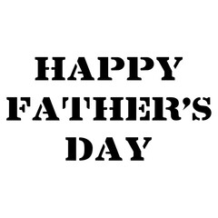 Fototapeta premium Digital png illustration of happy father's day text on transparent background