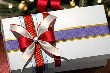 christmas tree and gift box