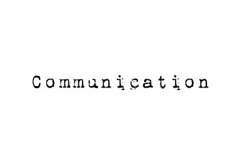 Digital png illustration of communication text on transparent background