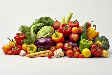 Fototapeta na wymiar Vegetables on a white background