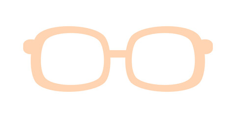 Sunglasses, glasses icon. Vector illustration, flat design. Funny summer glasses illustration.