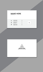 Simple with clean creative business card design template.