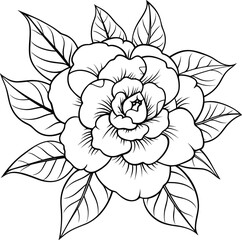 Camellia coloring pages vector animals