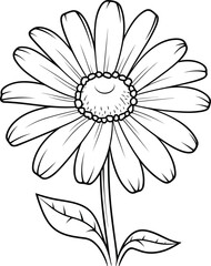 Daisy coloring pages vector animals