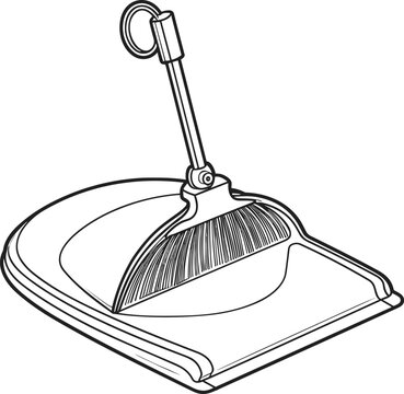 Dustpan coloring pages vector animals