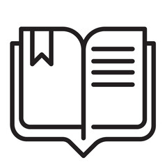 book outline icon
