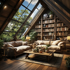 Cozy attic