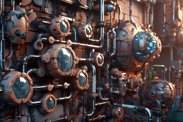 3D Render of a Bio-Synthetic Alien Material Texture Background