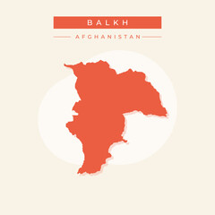 Vector illustration vector of Balkh map Afghanistan