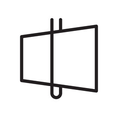 Perspective outline icon