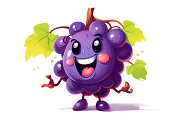 cool cute cartoon grapes