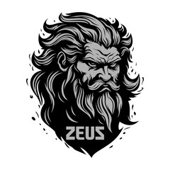 Fototapeta na wymiar zeus head logo