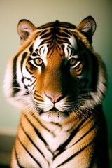 portrait of a bengal tiger. generative ai.