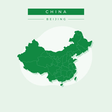 Vector illustration vector of China map China