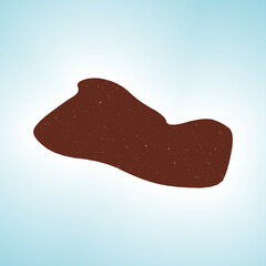 El Salvador shape on gradient background. Country map with scratch texture. El Salvador vibrant poster. Charming vector illustration.