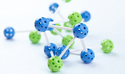 Molecular Structure on the white