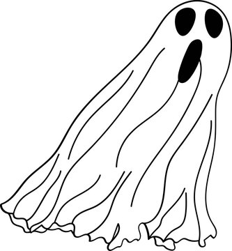 recommend clip art: Halloween Ghost Outline